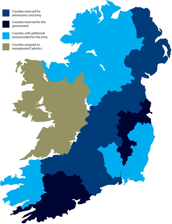 Map of the Cromwellian Land Confiscation